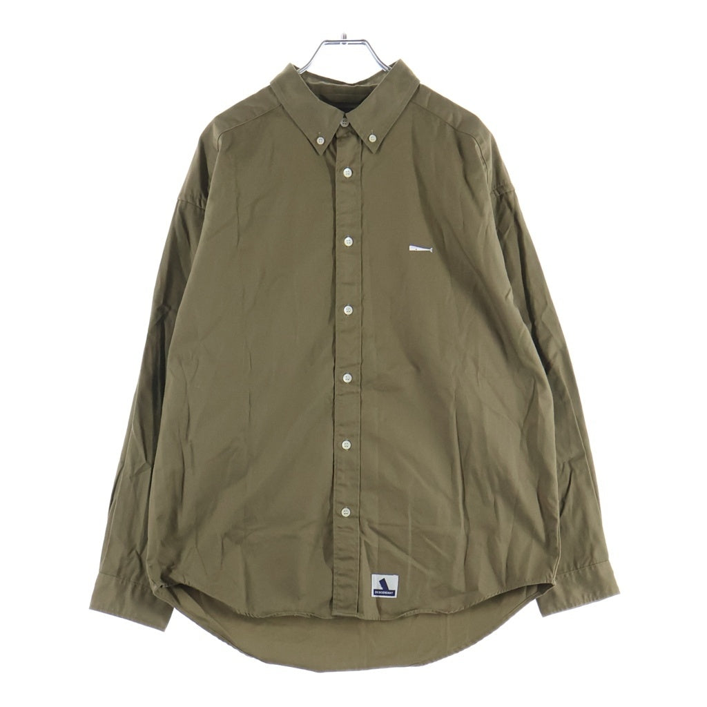 DESCENDANT(ディセンダント) KENNEDYS TWILL L/S SHIRT ケネディ ツイル コットン 長袖シャツ カーキ