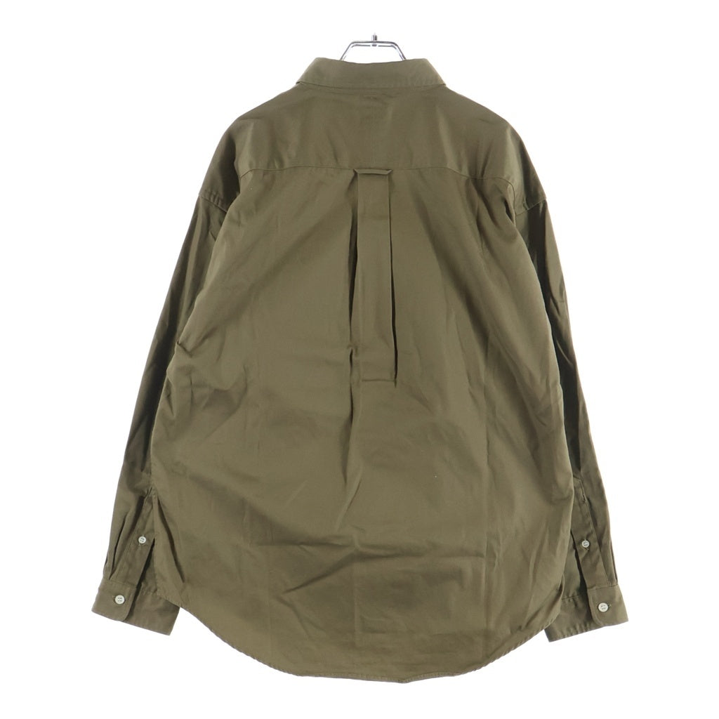 DESCENDANT(ディセンダント) KENNEDYS TWILL L/S SHIRT ケネディ ツイル コットン 長袖シャツ カーキ