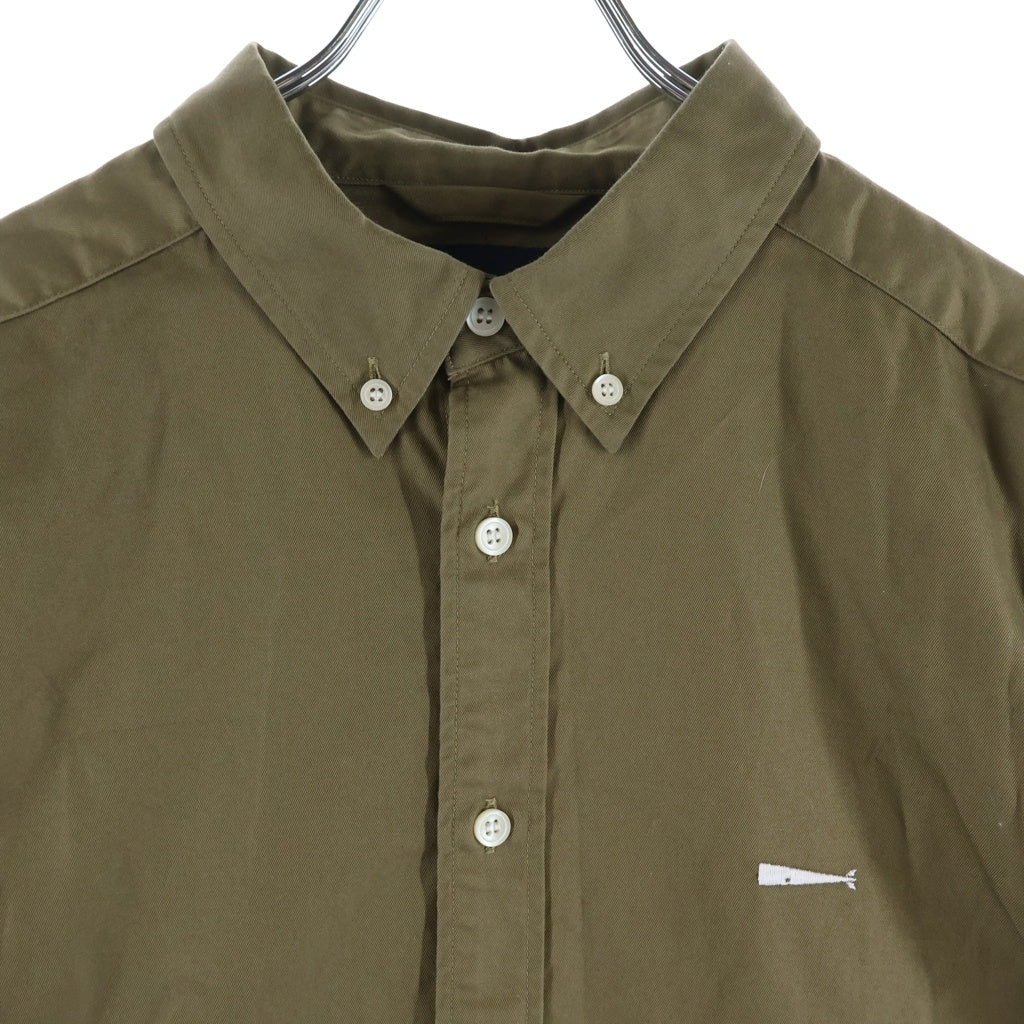 DESCENDANT(ディセンダント) KENNEDYS TWILL L/S SHIRT ケネディ ツイル コットン 長袖シャツ カーキ