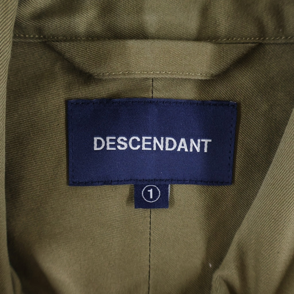 DESCENDANT(ディセンダント) KENNEDYS TWILL L/S SHIRT ケネディ ツイル コットン 長袖シャツ カーキ