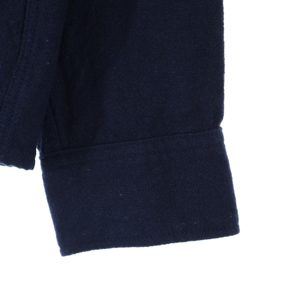 VISVIM(ヴィスヴィム) 25AW LUMBER MIL L/S ランバーミル 長袖 ウールシャツ ネイビー 0125205011014