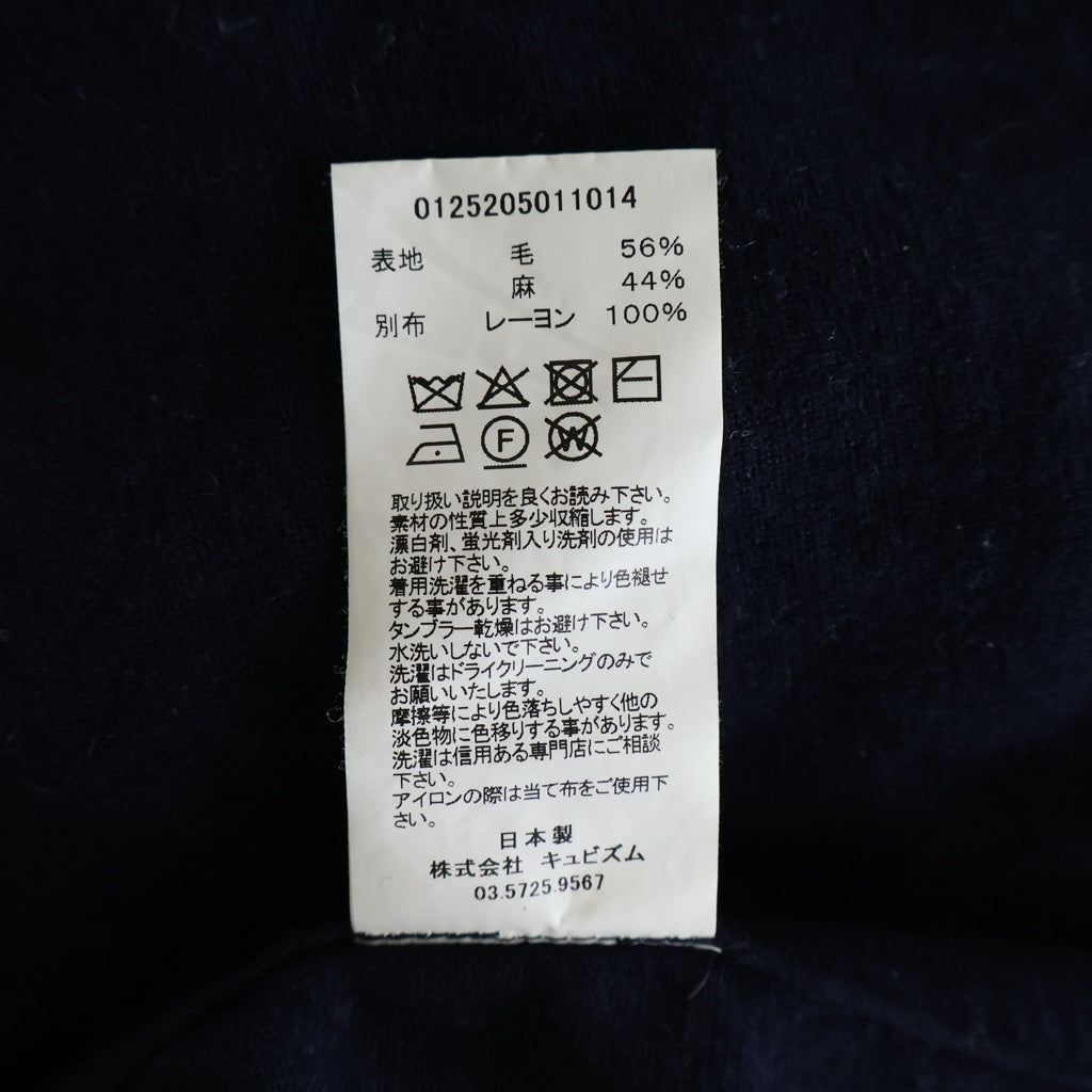 VISVIM(ヴィスヴィム) 25AW LUMBER MIL L/S ランバーミル 長袖 ウールシャツ ネイビー 0125205011014