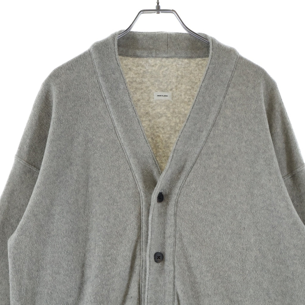 VISVIM(ヴィスヴィム) 22SS SELMER LONG CARDIGAN C/WS PILE セルマー ロング カーディガン グレー 0122105010023