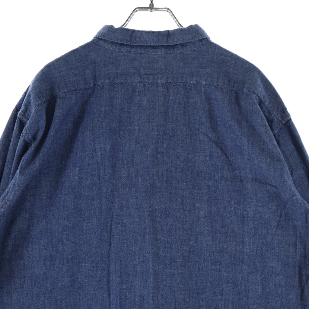 TENDERLOIN(テンダーロイン) T-CHAMBRAY SHT ボタンダウン コットンシャンブレー 長袖シャツ ブルー