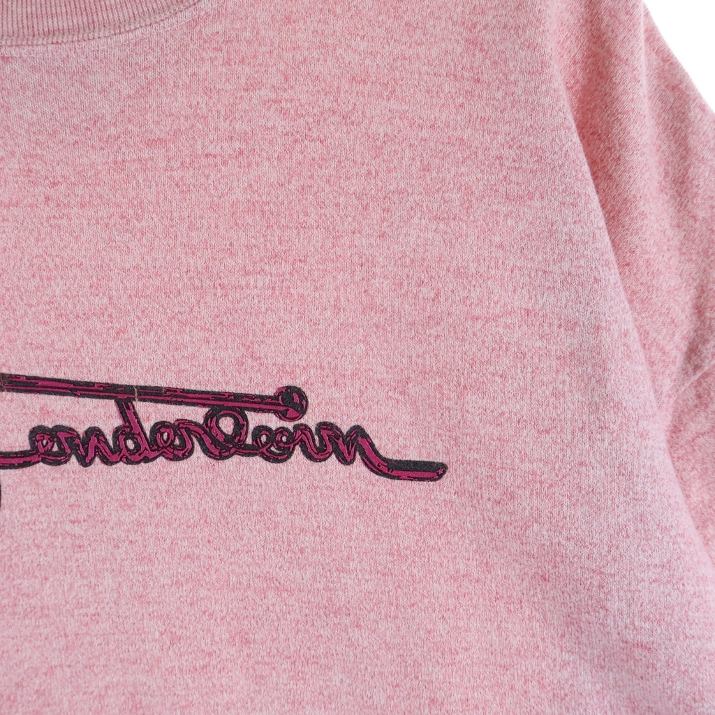 TENDERLOIN(テンダーロイン) T-SHIRT 初期 ステーキタグ フロントプリント 霜降り クルーネック 半袖Tシャツ カットソー ピンク