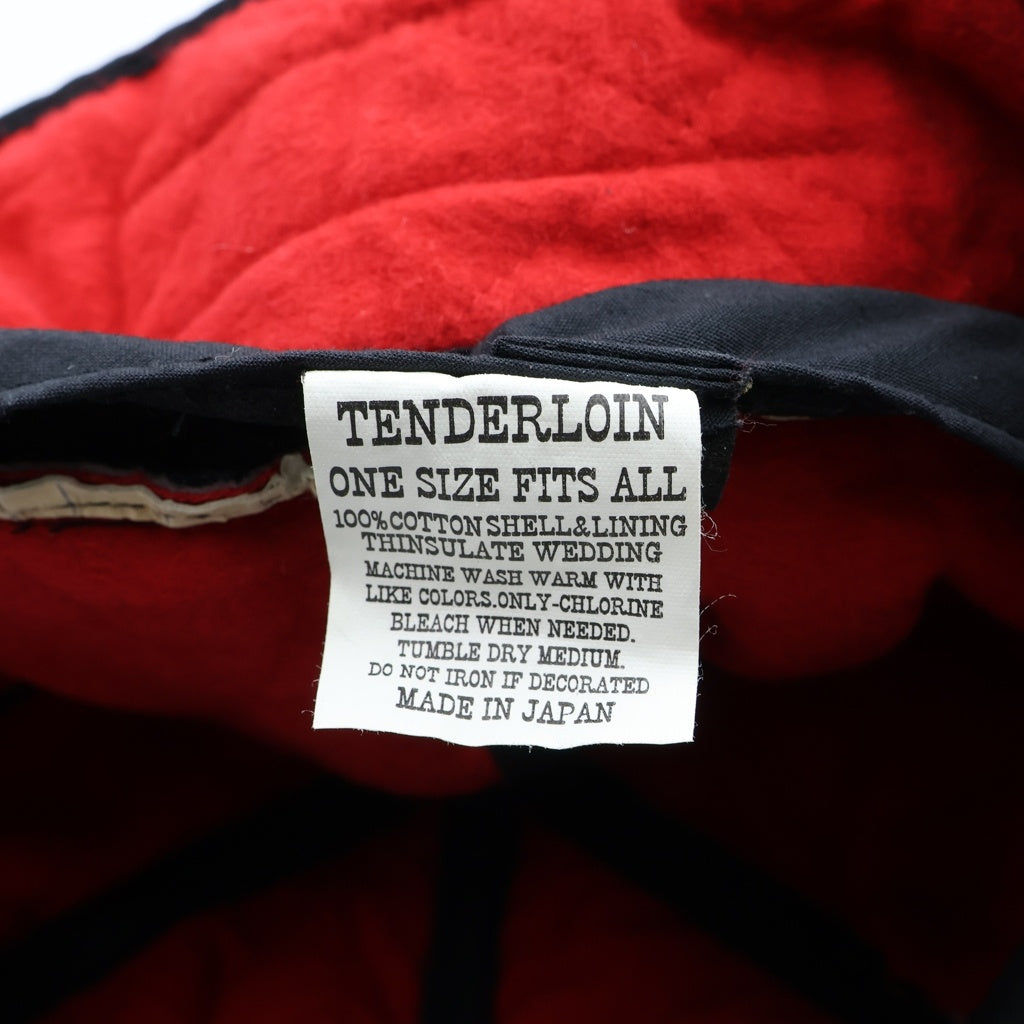 TENDERLOIN(テンダーロイン) FLIGHT CAP Teeパッチ コットン フライトキャップ 帽子 ネイビー