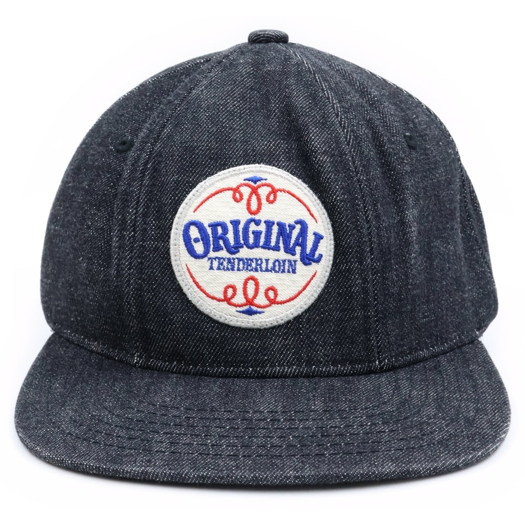 TENDERLOIN(テンダーロイン) DENIM TRUCKER CAP フロントロゴパッチ デニム トラッカーキャップ 帽子 ブラック