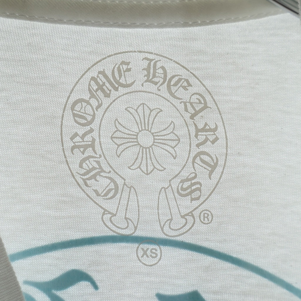 CHROME HEARTS(クロムハーツ) Gradient Dagger Horseshoe Print Tee グラデーション ヴァインダガー ホースシュープリントTシャツ 半袖カットソー ホワイト