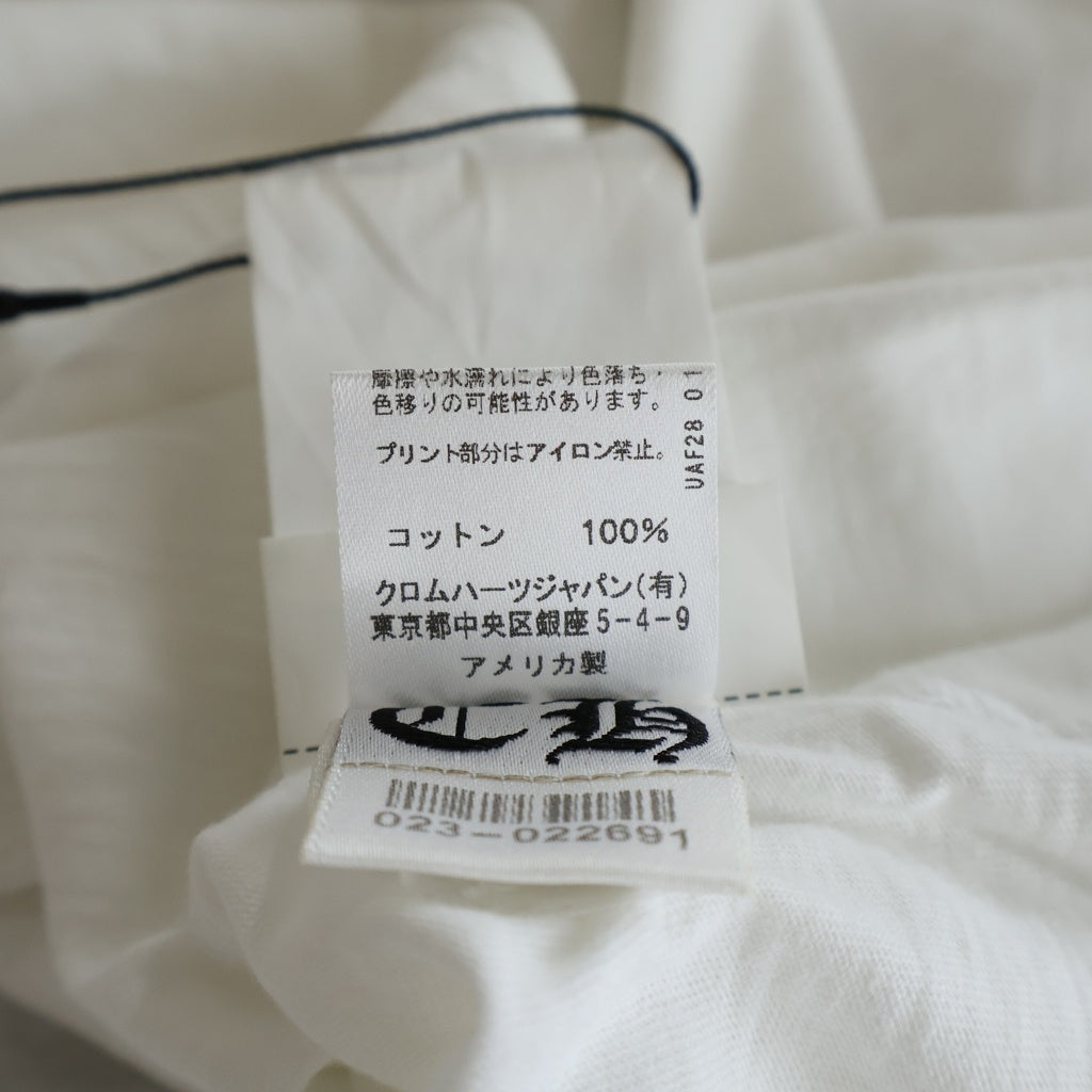 CHROME HEARTS(クロムハーツ) Gradient Dagger Horseshoe Print Tee グラデーション ヴァインダガー ホースシュープリントTシャツ 半袖カットソー ホワイト