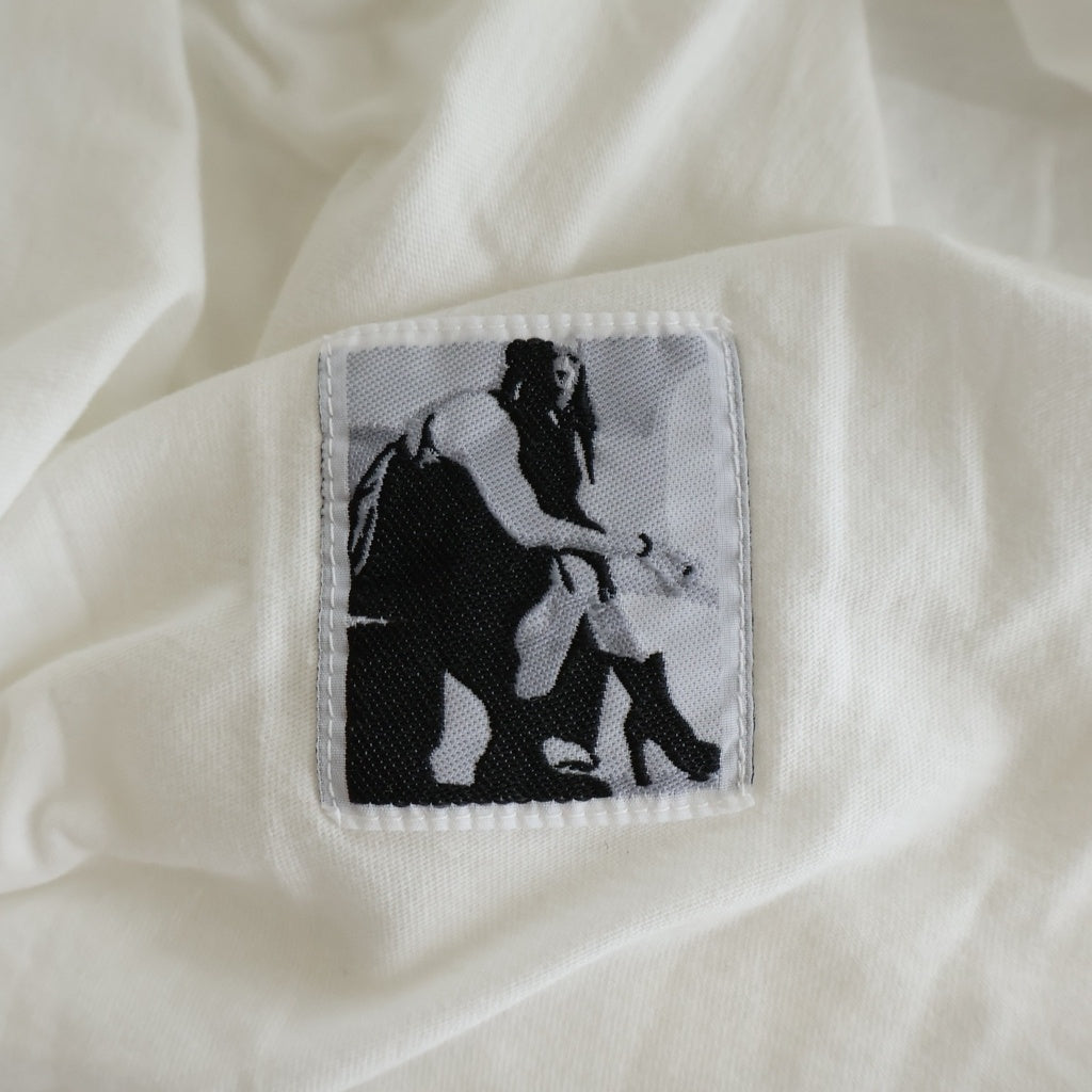 Rick Owens DRKSHDW(リックオウエンス ダークシャドウ) 26SS LEVEL TEE レベルティー クルーネック半袖カットソー ミルク ホワイト DU01F4250-RNP