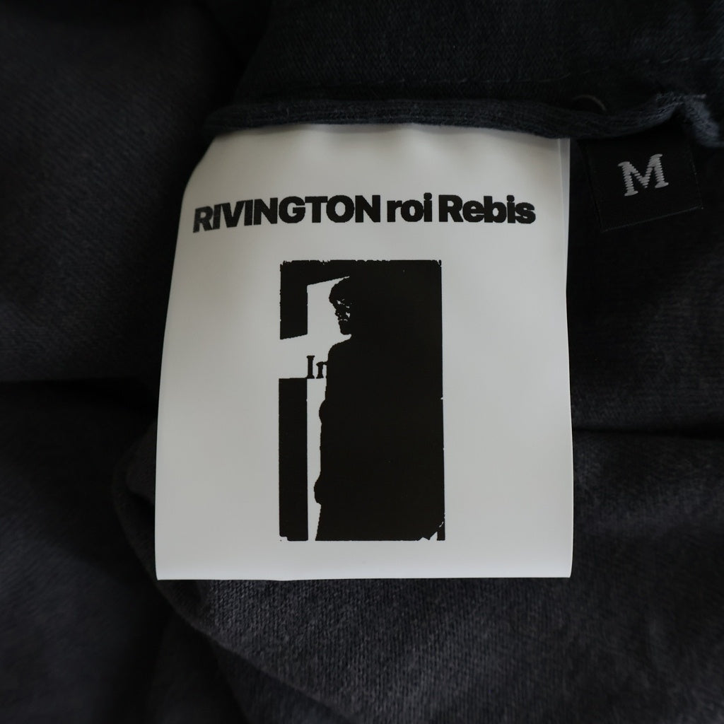 RRR123 RIVINGTON roi Rebis(リヴィントンロイレビス) LEFT OUT ENEMY L/S TEE レフトアウト エネミー 両面プリント ロングスリーブカットソー グレー