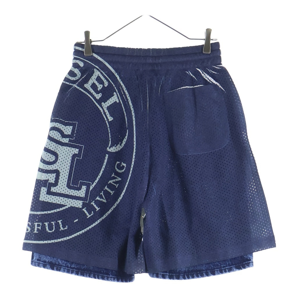 DIESEL(ディーゼル) T-OLLIE ティーオーリー 転写プリント メッシュショーツ ハーフパンツネイビー 20243-OWFCS A20243-OWFCS