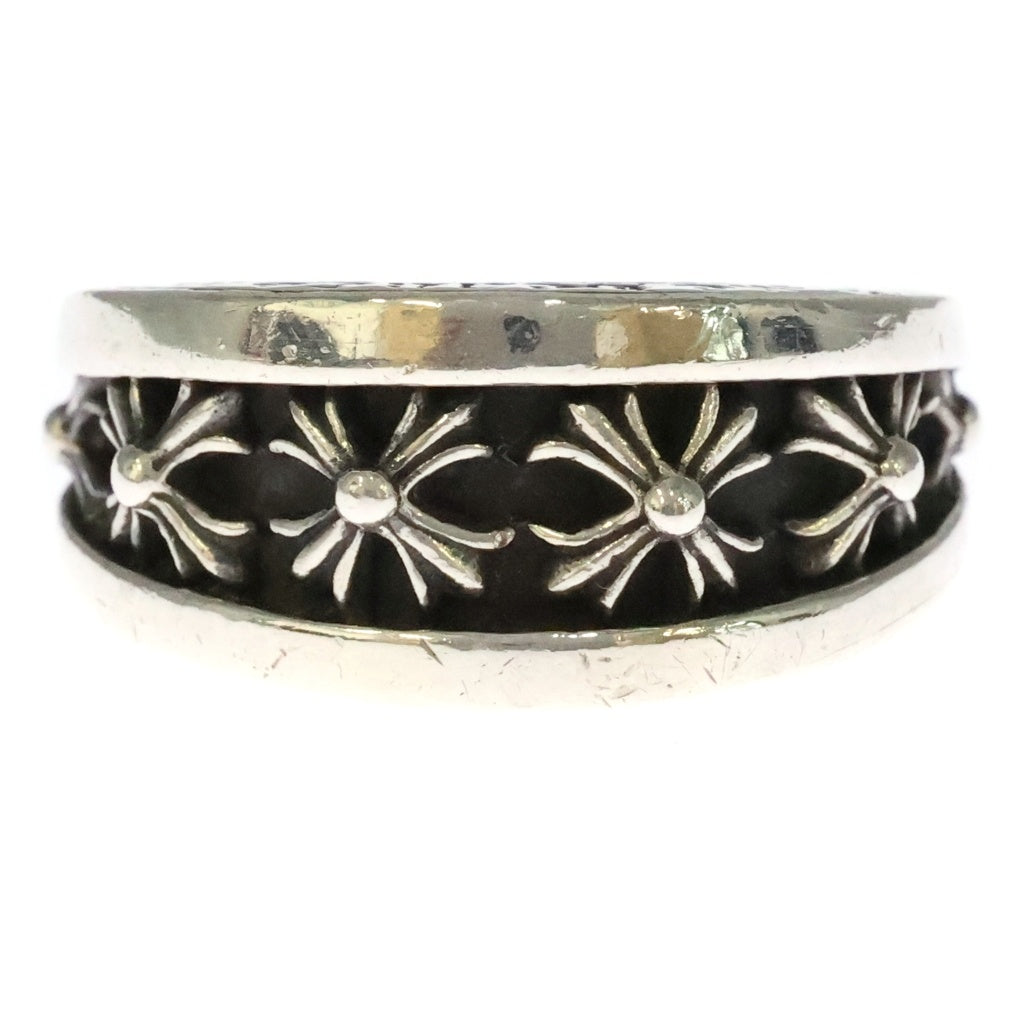 CHROME HEARTS(クロムハーツ) NARROW V CHX PLS ナローVバンド CHプラス リング シルバー