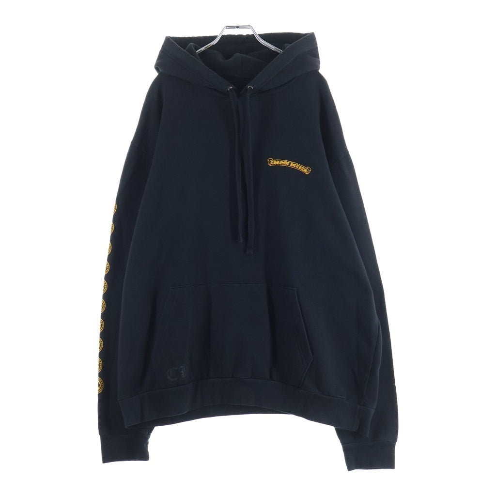 CHROME HEARTS(クロムハーツ) SWTSHRT HD PLVR CHプラスプリント プルオーバースウェットパーカー フーディー ブラック