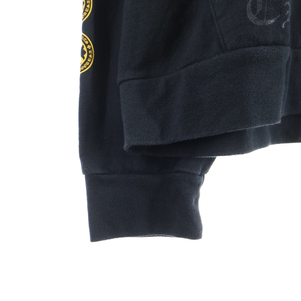 CHROME HEARTS(クロムハーツ) SWTSHRT HD PLVR CHプラスプリント プルオーバースウェットパーカー フーディー ブラック