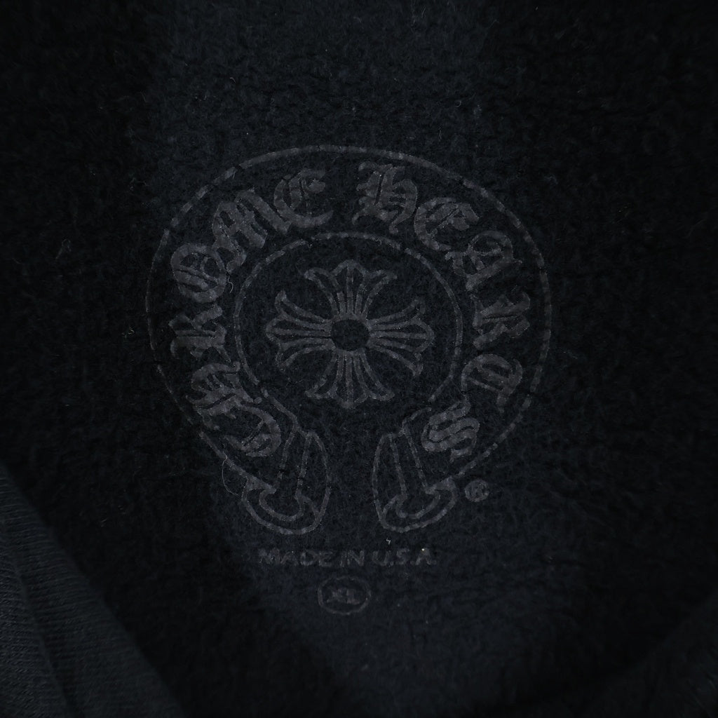 CHROME HEARTS(クロムハーツ) SWTSHRT HD PLVR CHプラスプリント プルオーバースウェットパーカー フーディー ブラック