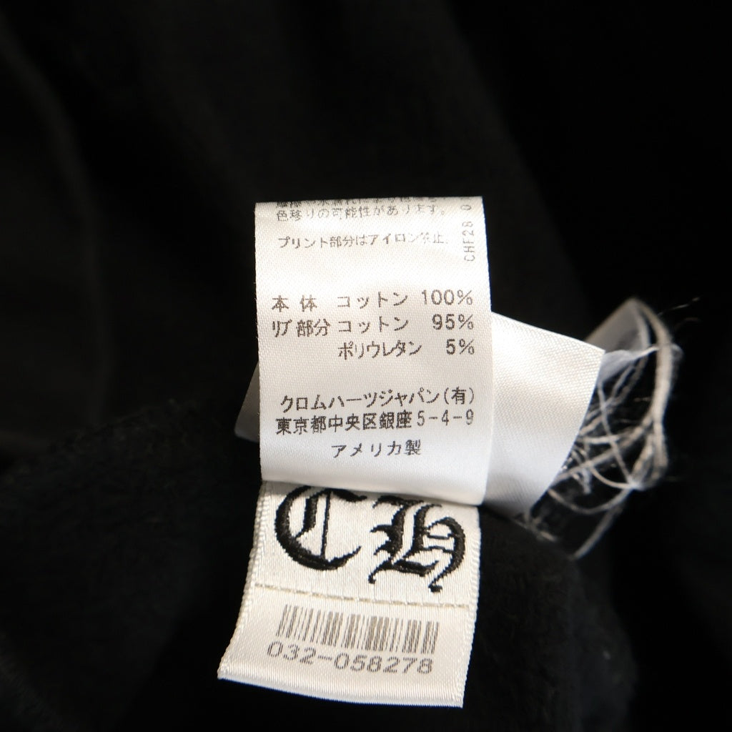 CHROME HEARTS(クロムハーツ) SWTSHRT HD PLVR CHプラスプリント プルオーバースウェットパーカー フーディー ブラック