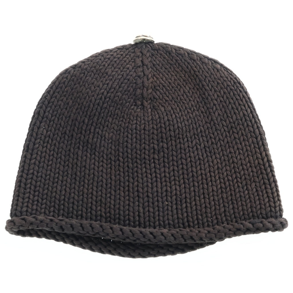 CHROME HEARTS(クロムハーツ) BEANIE BS FLEUR BSフレアパッチ ニットビーニー キャップ 帽子 ブラック