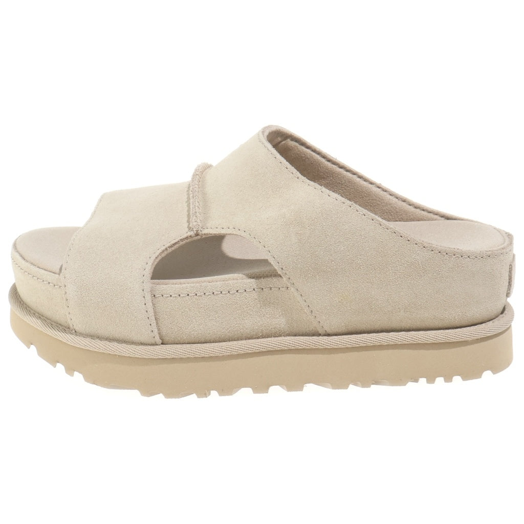 UGG(アグ) GOLDENSTAR HI CUTOUT SLIDE ゴールデンスター カットアウトスライド スウェードサンダル ベージュ レディース US6/23cm 1175132