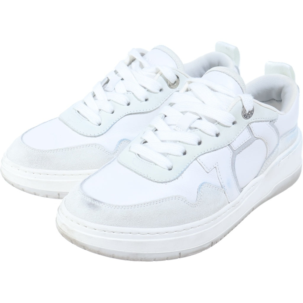 FERRAGAMO(フェラガモ) GANCINI SNEAKER ガンチーニ ローカットスニーカー ホワイト レディース 023588 776671
