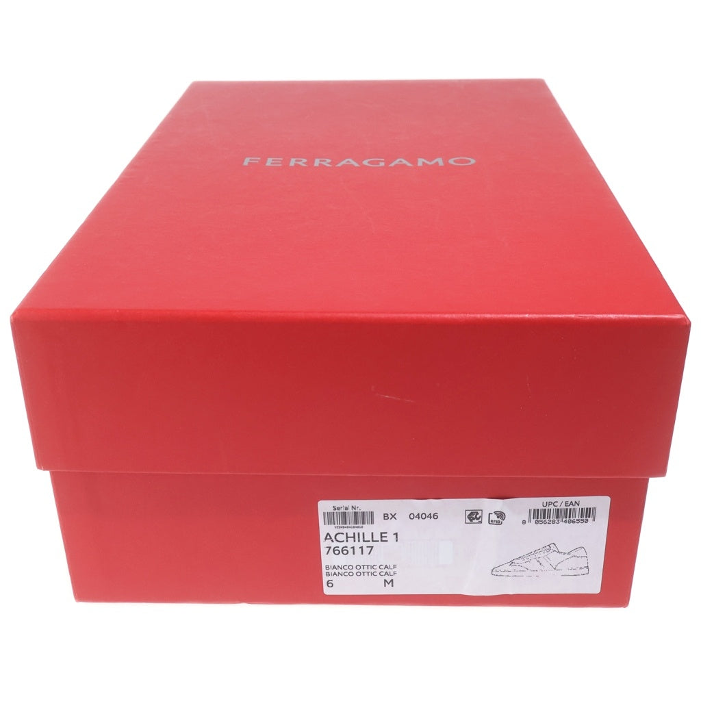 FERRAGAMO(フェラガモ) GANCINI SNEAKER ガンチーニ ローカットスニーカー ホワイト レディース 023588 776671