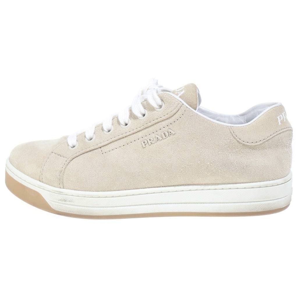 PRADA(プラダ) SUEDE DOWNTOWN SNEAKERS スウェード ダウンタウン ローカットスニーカー ベージュ レディース 1E535L