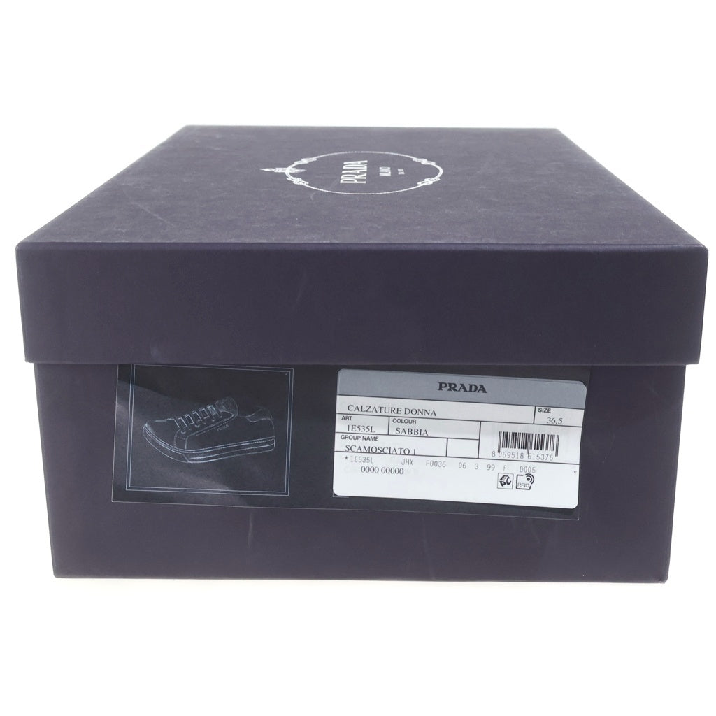 PRADA(プラダ) SUEDE DOWNTOWN SNEAKERS スウェード ダウンタウン ローカットスニーカー ベージュ レディース 1E535L