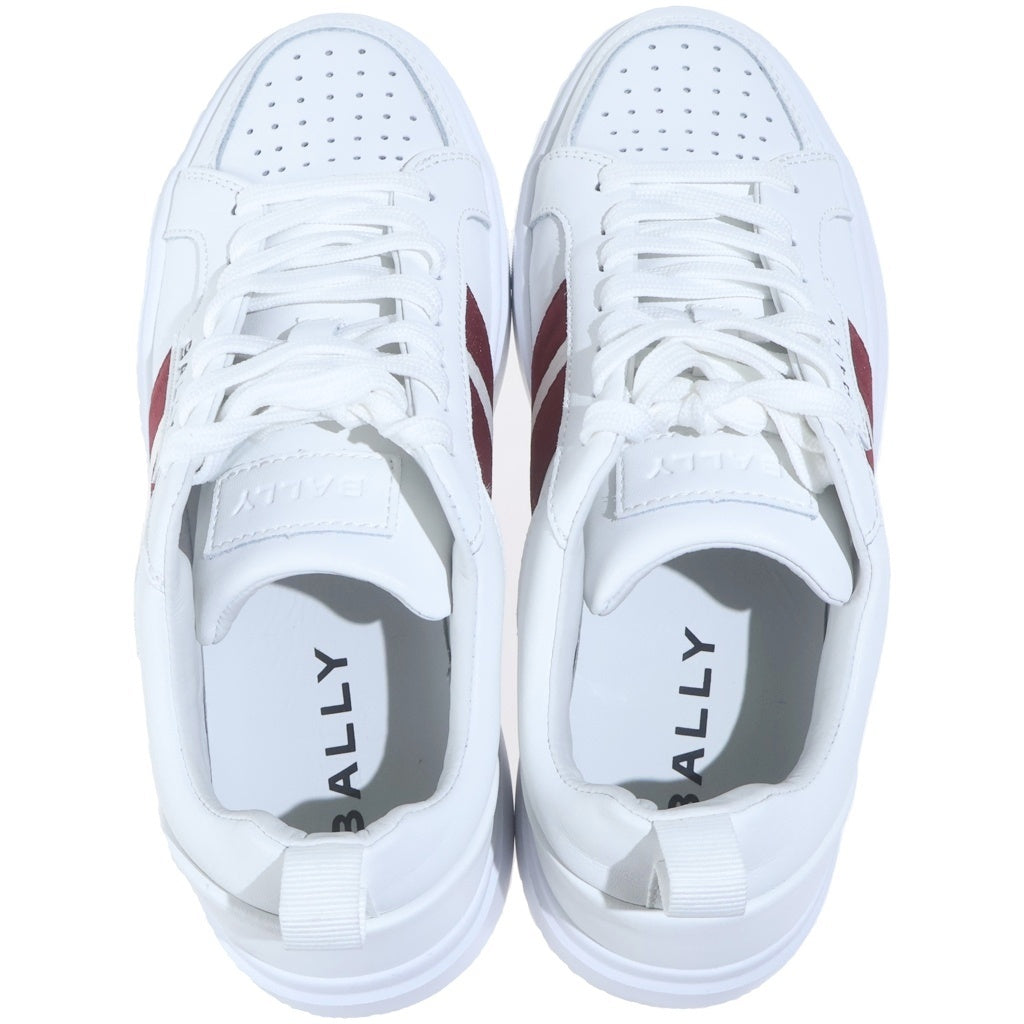 BALLY(バリー) WMSN BENNYS W O U001 ベニーズ レザー ローカットスニーカー ホワイト/レッド レディース US5.5/22.5cm 6313195