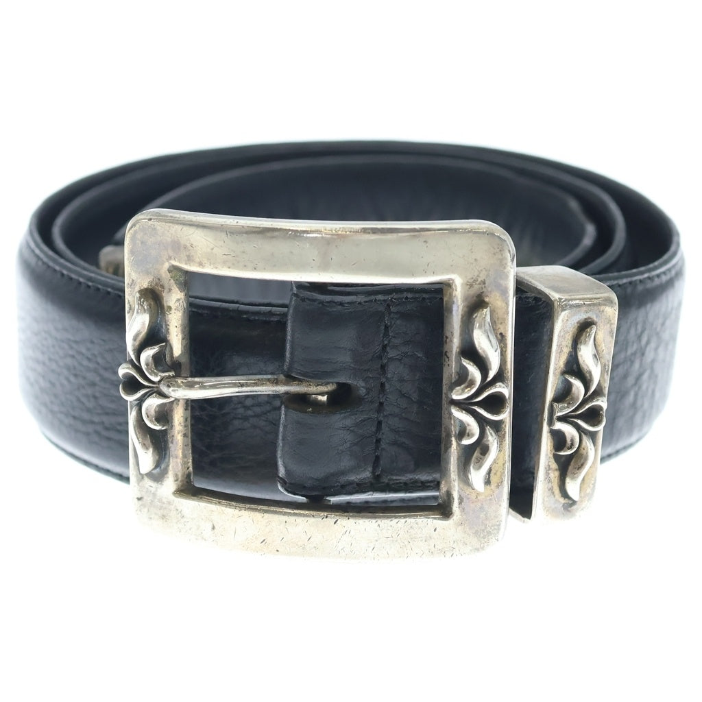 CHROME HEARTS(クロムハーツ) BLT 3PC OTJ レザーベルト ブラック/シルバー