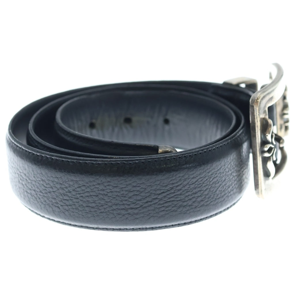 CHROME HEARTS(クロムハーツ) BLT 3PC OTJ レザーベルト ブラック/シルバー