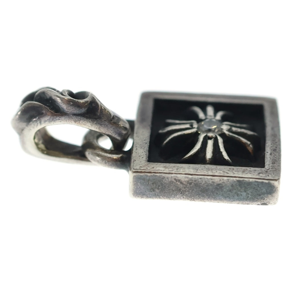CHROME HEARTS(クロムハーツ) FRAMED CH PLUS 1DIA フレームドCHプラス 1ダイヤ チャーム ペンダントトップ シルバー