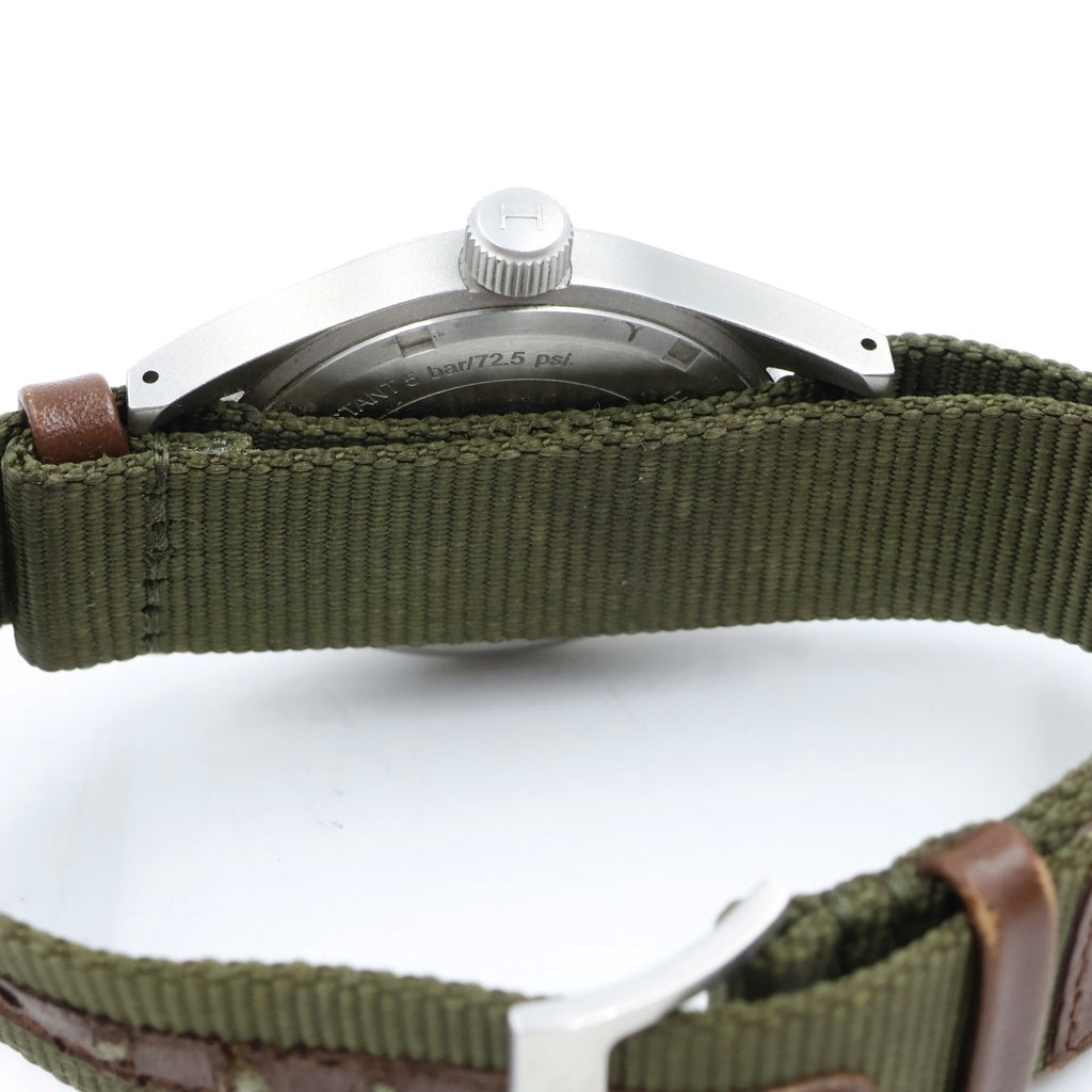 HAMILTON(ハミルトン) KHAKI FIELD MECHANICAL 38mm カーキフィールド メカニカル ブラック文字盤 腕時計 シルバー/カーキ H69439931