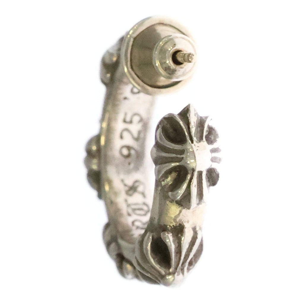 CHROME HEARTS(クロムハーツ) HOOP CROSS クロスバンド フープピアス シルバー BCA100