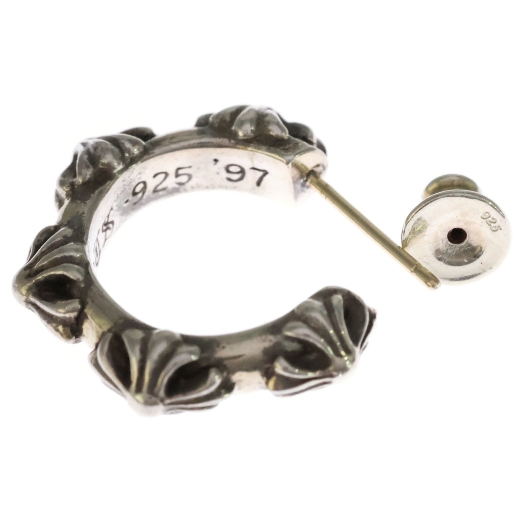 CHROME HEARTS(クロムハーツ) HOOP CROSS クロスバンド フープピアス シルバー BCA100