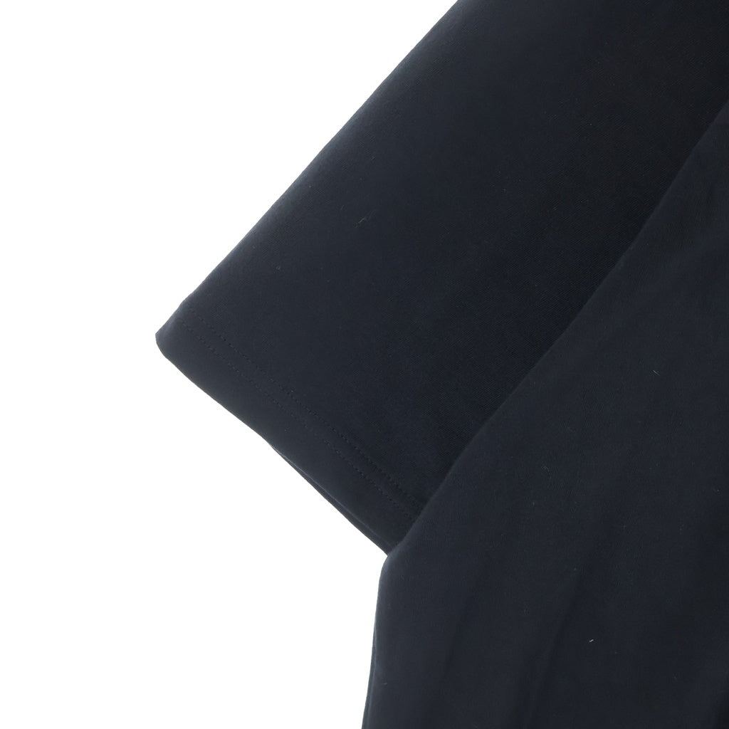 Ground Y(グラウンドワイ) COTTON JERSEY HEM ROUND JUMBO T-SHIRT SHORT SLEEVES コットン ジャージー ヘム ラウンド ジャンボ 半袖Tシャツ カットソー ブラック GA-T05-040
