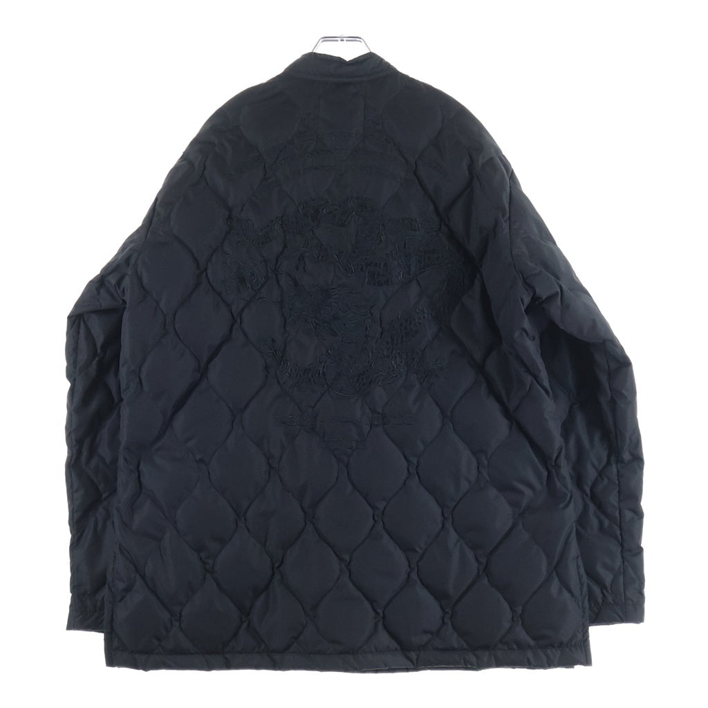 s'yte(サイト) ×TAION SOUVENIR EMBROIDERED QUILTED DOWN CHINA JACKET タイオン スーベニア エンブロイダリー チャイナ キルテッド ダウンジャケット ブラック UB-J14-920