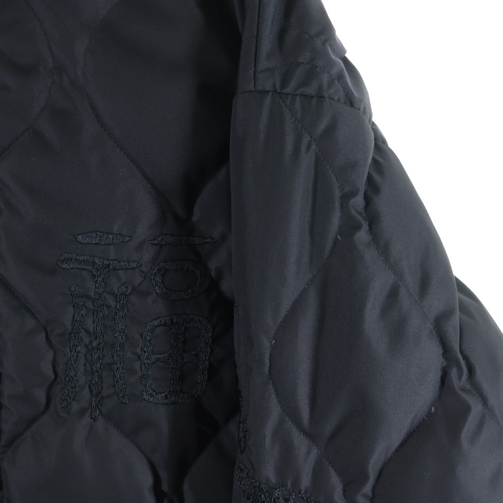 s'yte(サイト) ×TAION SOUVENIR EMBROIDERED QUILTED DOWN CHINA JACKET タイオン スーベニア エンブロイダリー チャイナ キルテッド ダウンジャケット ブラック UB-J14-920
