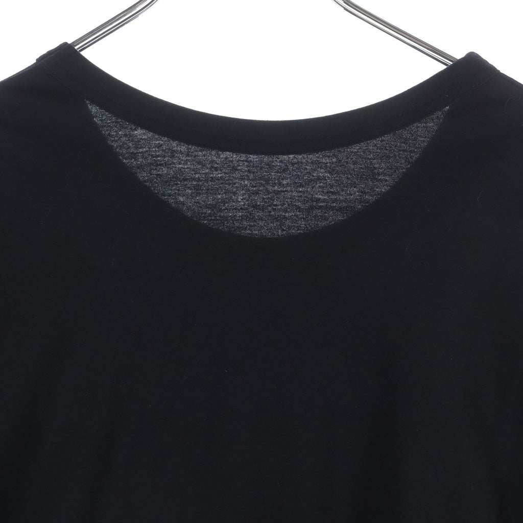 Ground Y(グラウンドワイ) COTTON JERSEY HEM ROUND JUMBO T-SHIRT LONG SLEEVES コットン ジャージー ヘム ラウンド ジャンボ 長袖Tシャツ カットソー ブラック GA-T06-040