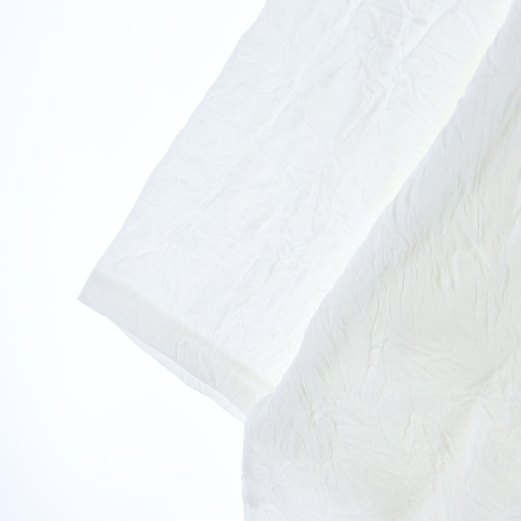 Ground Y(グラウンドワイ) CATCH WASHER HEM ROUND JUMBO T-SHIRT SHORT SLEEVES キャッチ ワッシャー ヘム ラウンド ジャンボ 半袖Tシャツ カットソー ホワイト GA-T05-042