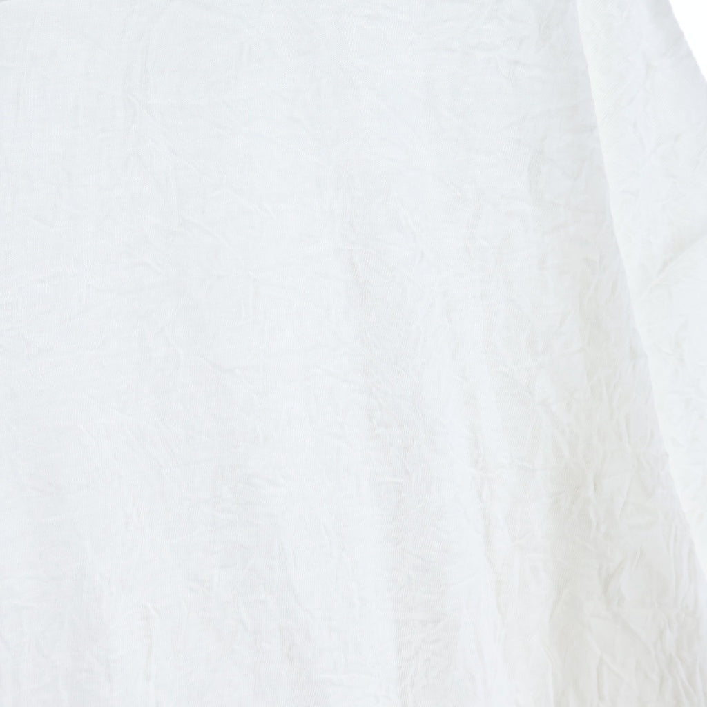 Ground Y(グラウンドワイ) CATCH WASHER HEM ROUND JUMBO T-SHIRT SHORT SLEEVES キャッチ ワッシャー ヘム ラウンド ジャンボ 半袖Tシャツ カットソー ホワイト GA-T05-042
