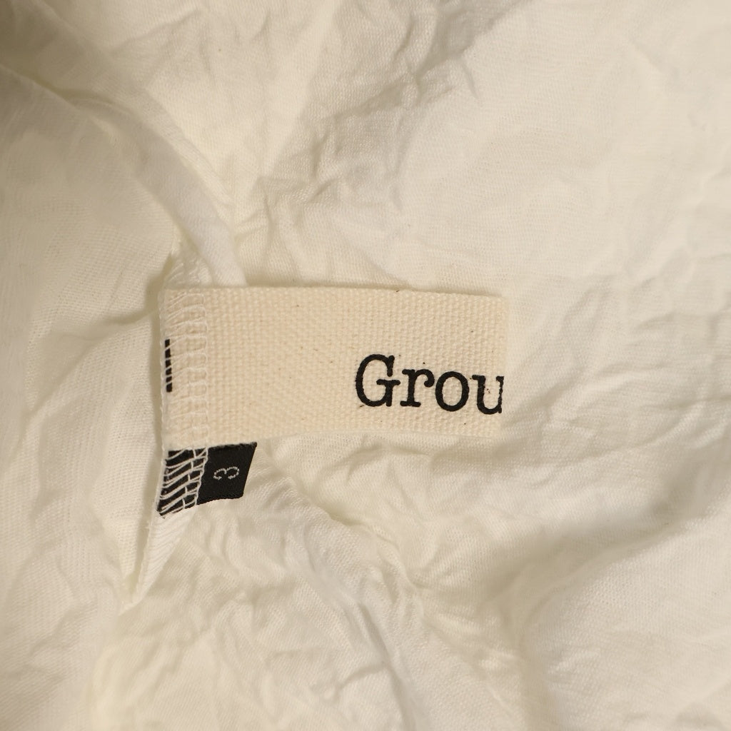 Ground Y(グラウンドワイ) CATCH WASHER HEM ROUND JUMBO T-SHIRT SHORT SLEEVES キャッチ ワッシャー ヘム ラウンド ジャンボ 半袖Tシャツ カットソー ホワイト GA-T05-042