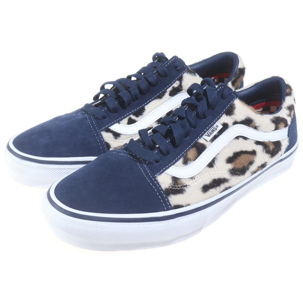 SUPREME(シュプリーム) ×VANS LEOPARD OLD SKOOL バンズ レオパード オールドスクール ローカット スニーカー ネイビー US10/28cm