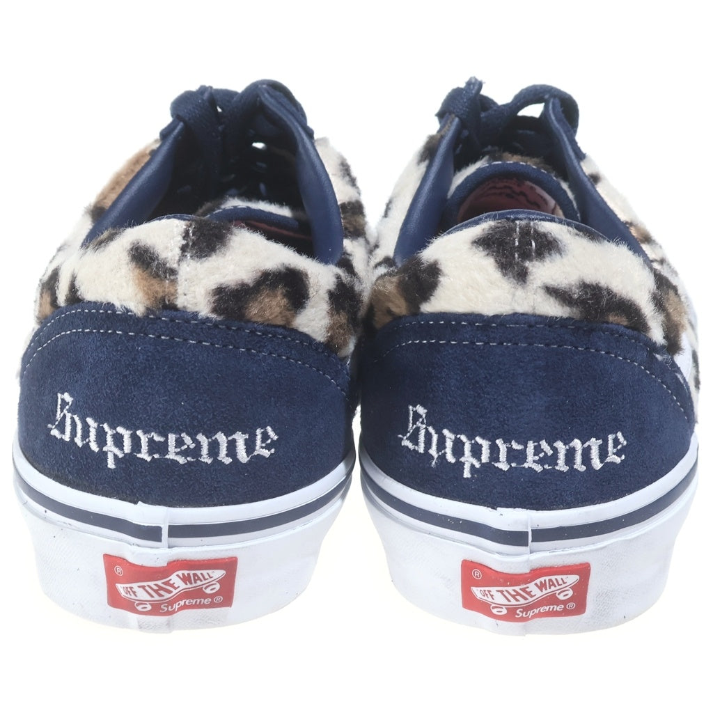 SUPREME(シュプリーム) ×VANS LEOPARD OLD SKOOL バンズ レオパード オールドスクール ローカット スニーカー ネイビー US10/28cm
