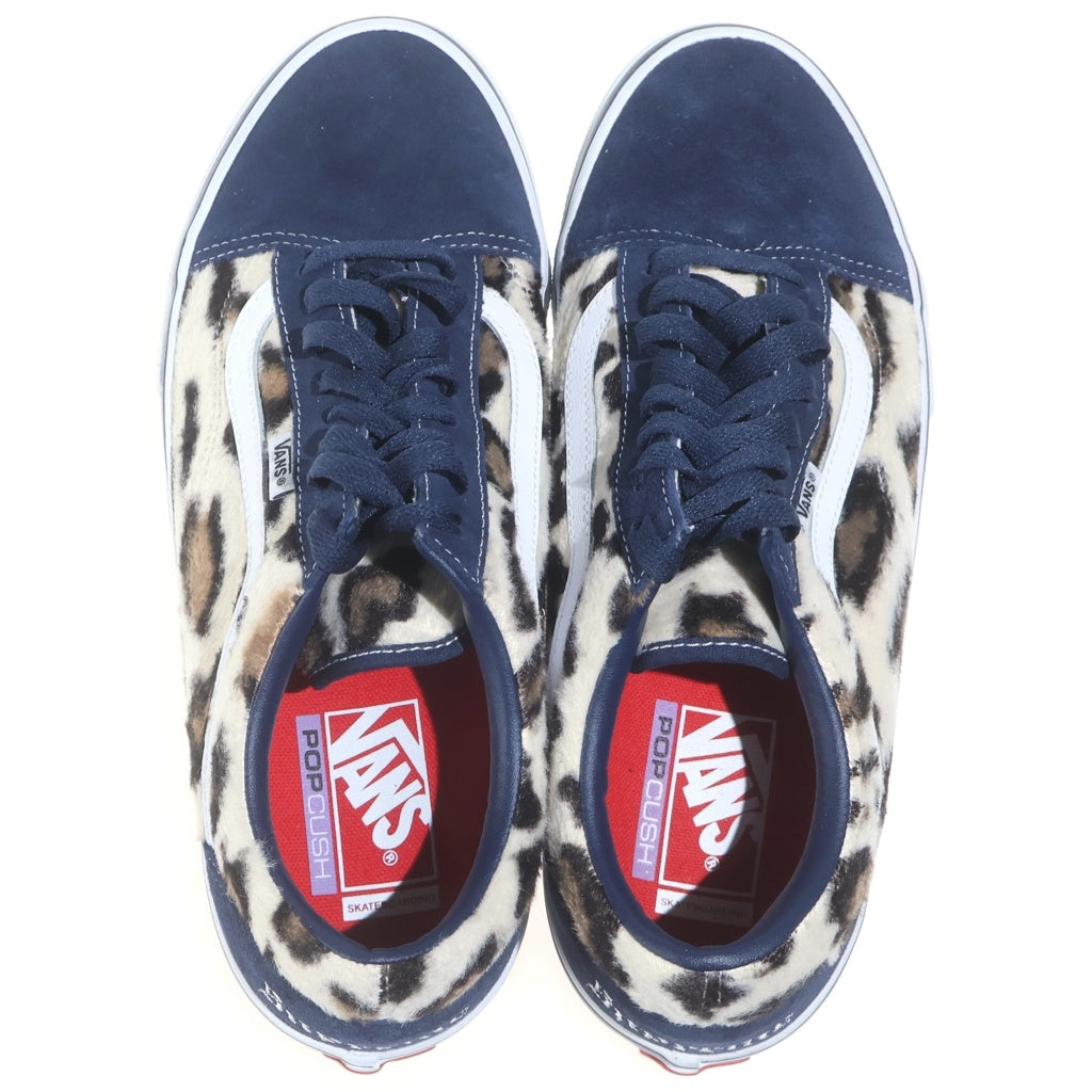 SUPREME(シュプリーム) ×VANS LEOPARD OLD SKOOL バンズ レオパード オールドスクール ローカット スニーカー ネイビー US10/28cm