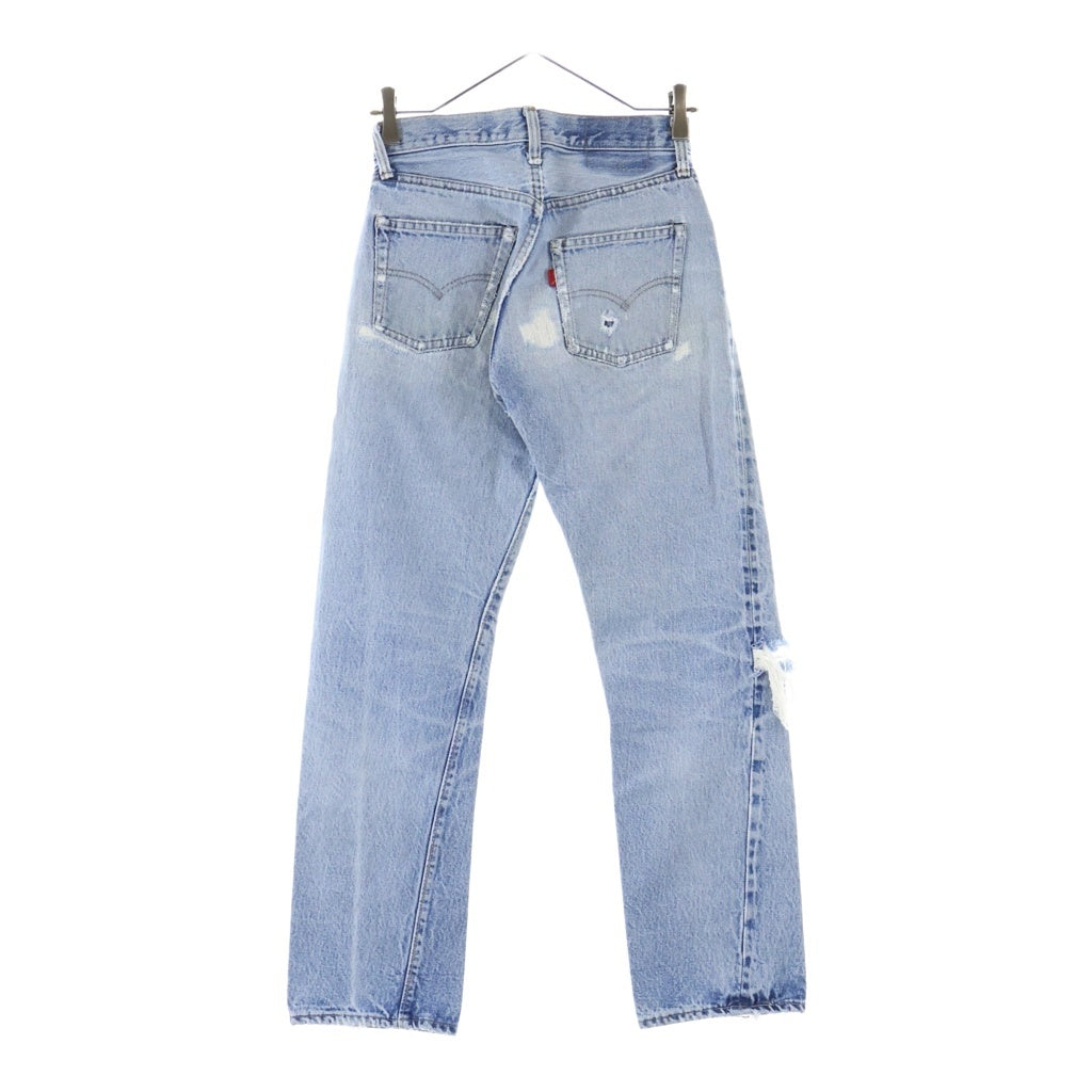 Levi's(リーバイス) 70S VINTAGE 501 66後期 ヴィンテージ ボタン裏6 スモールe ボタンフライデニムパンツ レディース インディゴ