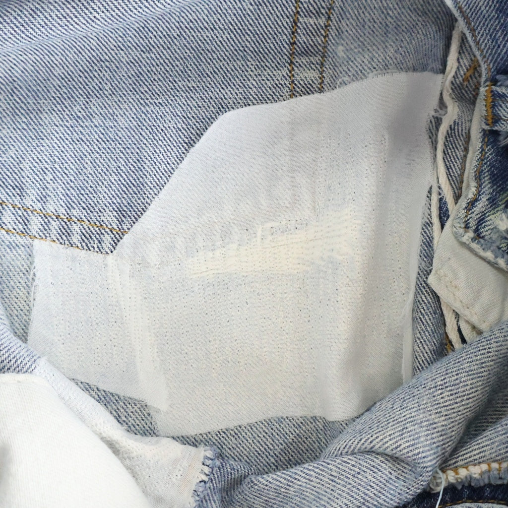 Levi's(リーバイス) 70S VINTAGE 501 66後期 ヴィンテージ ボタン裏6 スモールe ボタンフライデニムパンツ レディース インディゴ
