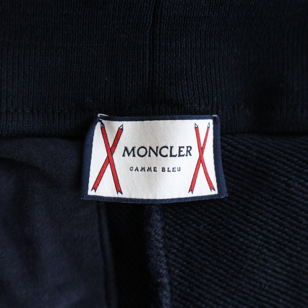 MONCLER(モンクレール) 18SS PANTALONE TROUSERS ロゴエンブロイダリー パンタローネトラウザーズ スウェット ジョガー イージーパンツ ネイビー D13918704700