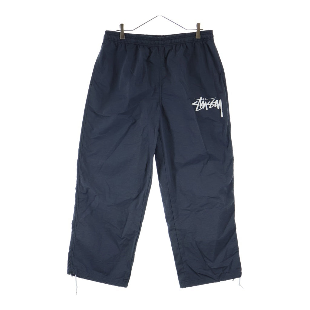 NIKE(ナイキ) ×STUSSY BEACH PANTS ステューシー ビーチ ロゴプリント ナイロンパンツ グレー CT4316-045