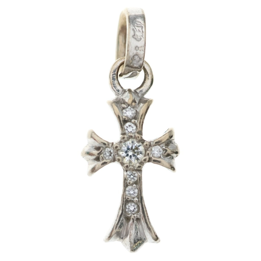 CHROME HEARTS(クロムハーツ) 18KWG CRS BBYFAT P/DIA ベイビーファットクロス PAVEダイヤ ペンダントトップ ホワイトゴールド BCA006