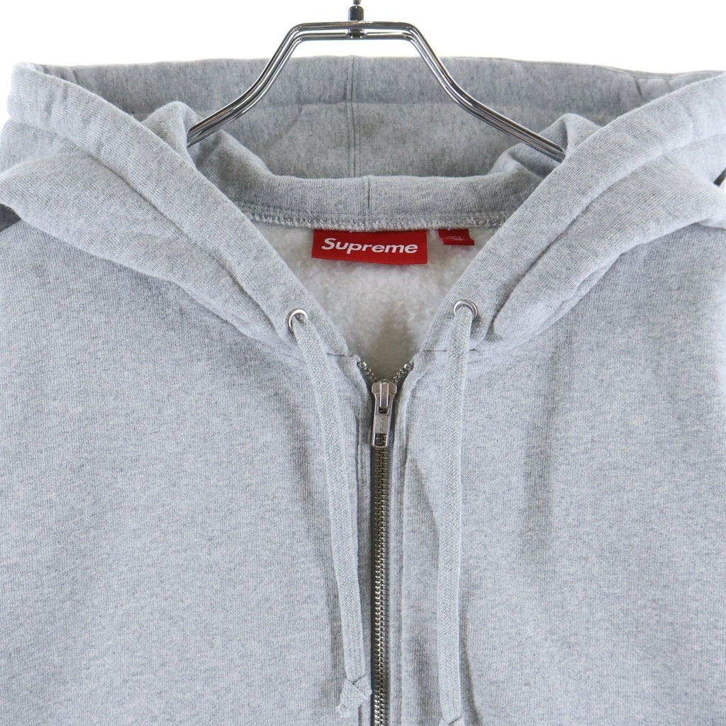 SUPREME(シュプリーム) 25SS ×APHEX TWIN Zip Up Hooded Sweatshirt エイフェックスツイン 両面プリント ジップアップフーデッドスウェットシャツ パーカー グレー